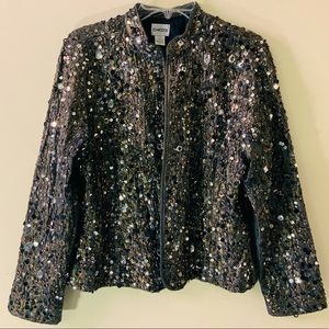Multi Beaded Cropped Jacket